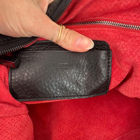 Hammitt Daniel Large Leather Tote Black Gunmetal - Picture 6 of 8